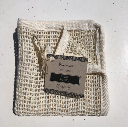 Sisal Exfoliating Body Towel – Natural Bath & Shower Scrub