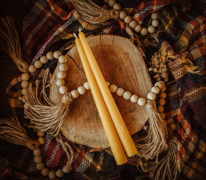 Pure Beeswax Taper Candle