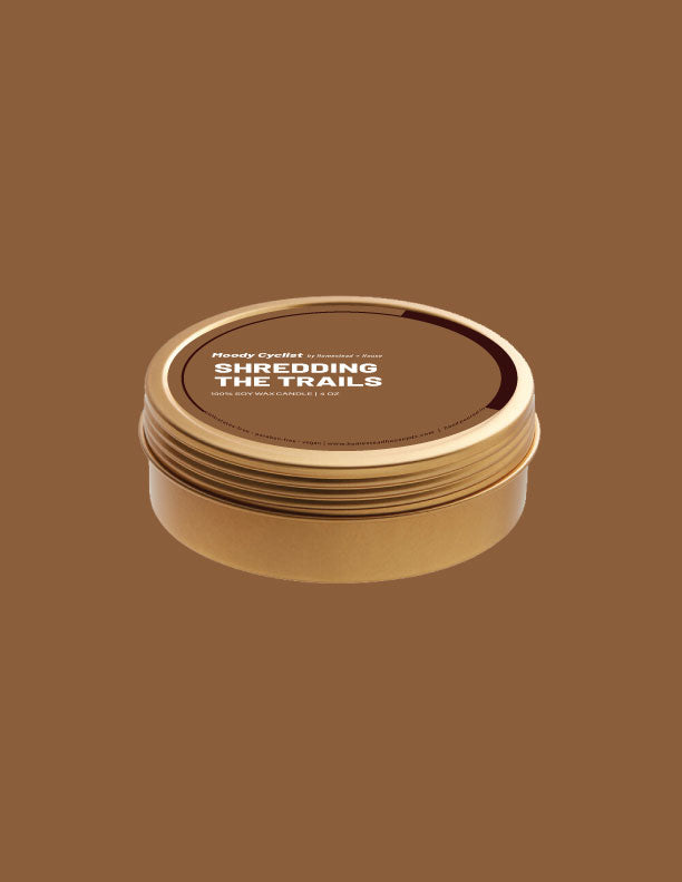 Shredding the Trails 4oz Travel Tin Candle | Non-toxic candle